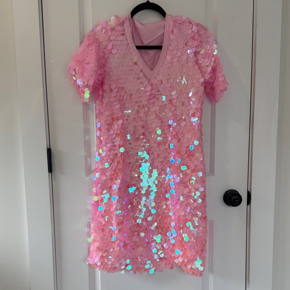 Pink Sequin Dress - Picture 3 of 5